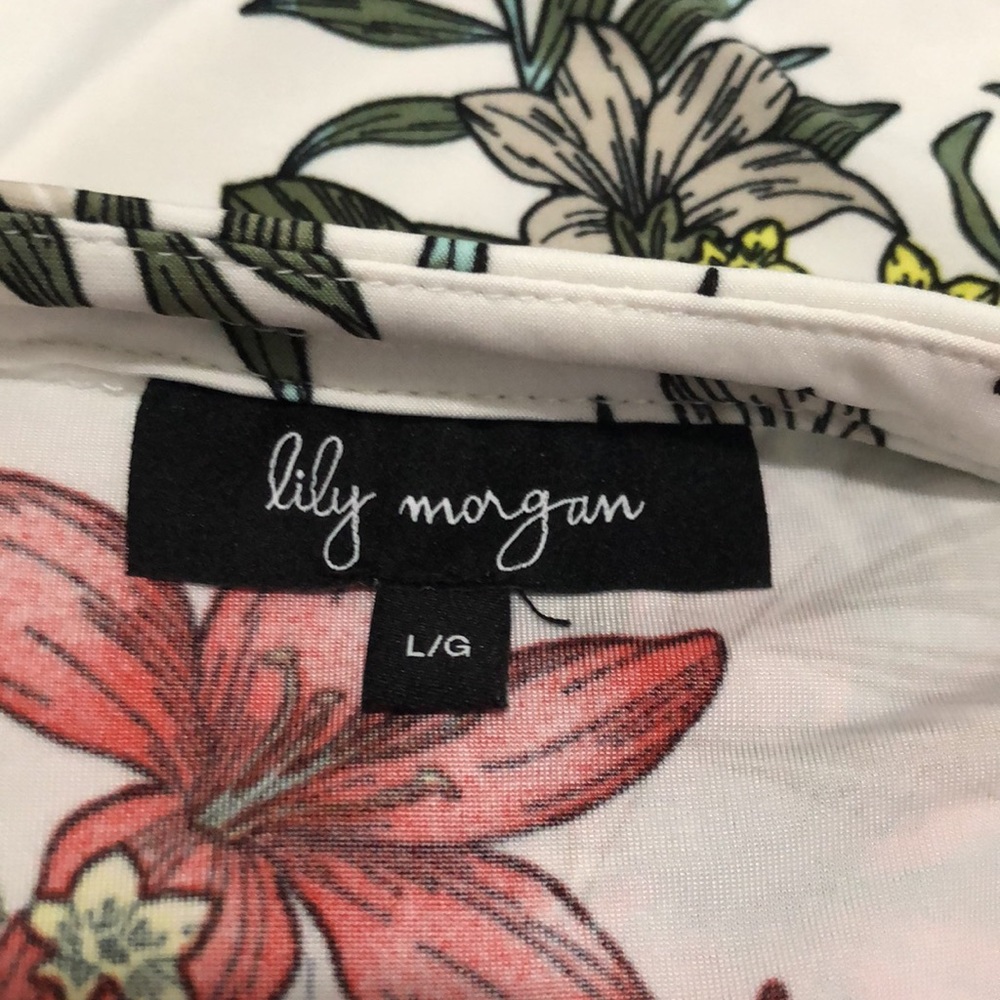 Lily Morgan Sleeveless Floral Top Women’s Size L - Picture 6 of 10